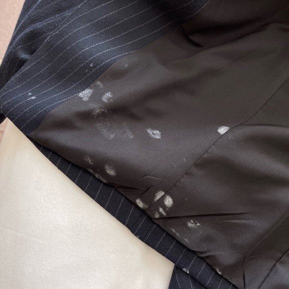 H&M Navy Blue Striped Blazer (size 6) - Picture 7 of 12